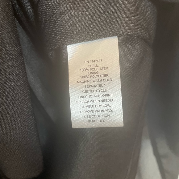 DRAPER JAMES Puff Sleeve Pleated Chiffon Dress SZ/XXL Black color. - Picture 8 of 15